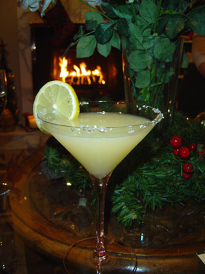 The TDBAB Lemon Drop Martini at Christmas